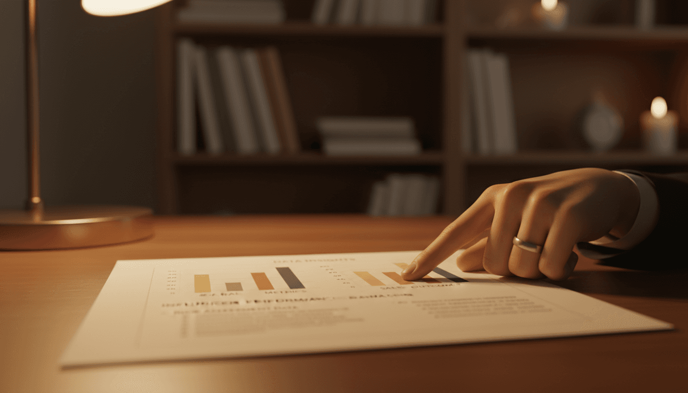 Researcher analyzing influencer performance and conversion data